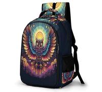 WECECE Owl Pattern Casual Daypack for Girls,Teens Elementary Bird Printed School Backpack,Primary Book Bags for Teens
