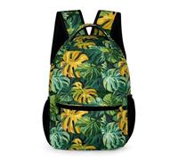 WECECE Palm Leaf Backpack Children Ages 6-10 Years Primary Kids Palm Frond School Bag Year 1-5 Students Trendy Daypack Book Bag 43x32x15cm for Back to School Gift Books Notebooks