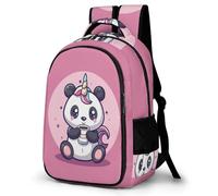 WECECE Panda Pattern Backpack Boys Age 8 Panda Pink Book Bag Kids Primary School Fashion Backpack School Bag for Kids and Teens Daily Use Hiking Day Trips Birthday Gift
