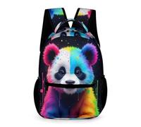 WECECE Panda Pattern Daypack for Boys Girls Age 10 Cute Animal School Bag Years 2-4 Primary Kids Lightweight with Side Pockets Rucksack Daily Items Bottle Class Daily Use