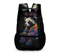 WECECE Panda School Bag Boys Girls Ages 7-10 Years Primary Kids Animal Backpack Year 2-5 Children Trendy Rucksack Daypack 43x32x15cm for Spring Outing Daily Use Books Notebooks