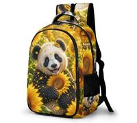 WECECE Panda Schoolbag Trendy Students Ages 8-11 Animal Panda School Backpack Boys Year 4-6 Rucksack for Students 16.5 Inch Laptop Backpack Back to School Gift