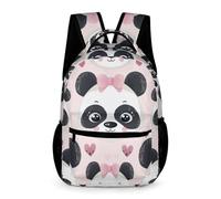 WECECE Pandas School Backpack Kids and Teens Age 9 Primary Kids Animal Panda Book Bag Year 4 Students Lightweight Daypack Rucksack 43x32x15cm for Day Trips Travel Books Notebooks