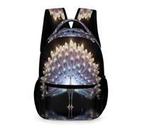 WECECE Peacock Motif Backpack Children for Boys Age 13 Animal Theme Bookbag for Girls Years 1-2 Primary Kids Lightweight Durable Rucksack Daily Items School Trips Travel