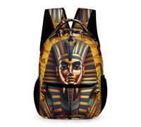 WECECE Pharaoh of Egypt Backpack Girls Age 13 Older Kids Egyptian Daypack Year 8 Boys Lightweight Durable School Bag Rucksack 43x32x15cm for Autumn Trip Outdoor Books Notebooks