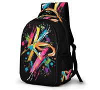 WECECE Primary School Backpack Graffiti Motif for Kid, Teen Boys Girls Lightweight School Bag Kids Bookbag with Colourful