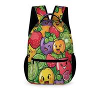 WECECE Rucksack Fruit Print School Bag Unisex Primary Boys School Fruit Print Backpacks for Girls 6-10 Years Old Books for Party Bags