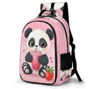 WECECE Rucksack Kids Backpack Panda Boys Children Book Pack Kawaii Animal Schoolbag with Water Bottle Holder Daypack
