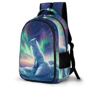 WECECE School Backpack Fox Motif for Kids Children Fox Motif Bookbag for School Girls Boys 8-13 Years Casual Daypack