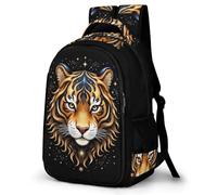 WECECE School Backpack Tiger Pattern for Kids Children Animal Tiger Bookbag for School Girls Boys 8-13 Years Casual Daypack