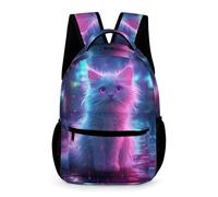 WECECE School Cat Backpack School Bags for Girls Boys Backpack With Pocket Fashion Kitten Bag Kids Bagpack