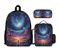 WECECE Schoolbag Football School Supplies Bundle for Children 10-12 Years, Backpack Soccer School Supplies Bundle Year 4 for Primary Students Study Sessions and Travel