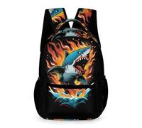 WECECE Shark Backpack Kids and Teens Ages 10-13 Years Older Kids Marine Animal Daypack Year 5-8 Students Trendy School Bag Rucksack 43x32x15cm for Day Trips Travel Books Notebooks