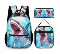 WECECE Shark Book Pack 3 Piece Set for Students 9-11 Years, Sea Life Book Pack 3 Piece Set Year 2 for Primary Students Camping Holidays Outdoor Activities and Learning Sessions