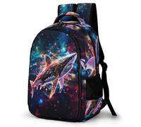 WECECE Shark School Bag Students Ages 8-11 Marine Life Backpack Boys Year 3-5 Fashion School Bag Daypack for Kids and Teens Daily Use Spring Outing Autumn Trip Daily Use