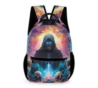 WECECE Skeleton Rucksack Kindergarten to Primary Kids Kids for Boys Age 7 Skull Backpack for Girls Years 2-5 Lightweight Printed Bookbag Books Bottle Umbrella Travel Outdoor Daily Use