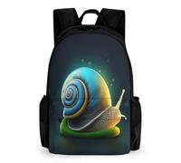 WECECE Snail Backpacks Kids School Backpack Bookbags Rucksack for Boys Girls Elementary And Middle School Students