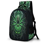 WECECE Spider Motif Backpack, School Bags for Boys Girls, Large Capacity Primary Elementary Middle School Bag, Cute Backpacks Durable Cyber Punk Style Bookbag for Kids Children