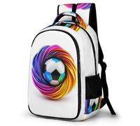 WECECE Students 3D Soccer Ball Rucksack Primary Years, Boys Football Back pack Ages 8-12 and 14 Year Olds, Girls Backpack, Stylish and Durable for Birthday Gift and Back to School