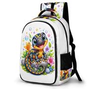 WECECE Students Axolotl School Backpack Age 7-12 Boys Salamander Daypack Girls 16.5 Inch Laptop Rucksack Cool Durable for Year 3-6 and Back to School Gift and Daily Use