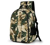 WECECE Students Camouflage Design Rucksack Primary Years, Boys Camo Back pack Ages 8-12 and 14 Year Olds, Girls Backpack, Stylish and Durable for Birthday Gift and Back to School