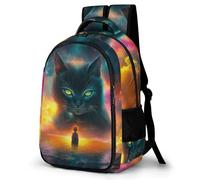 WECECE Students Cat Print School Backpack Year 7-10, Boys Animal Kitten Motif Rucksack Ages 8-12 and 14 Year Olds, Girls Rucksack, Modern Stylish for School Trips and Outdoor