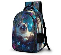 WECECE Students Cute Cat Bookbag Primary Years Boys Kitten School Backpack Age 7-11 and 13 Year Olds Girls Bookbag, Stylish Durable for School Trips and Outdoor