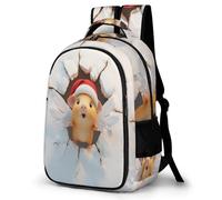 WECECE Students Cute Dutch Pig School Bag Age 7-12, Girls Rucksack Refrigerator Door Boys Guinea Pig Rucksack for Primary School, Stylish Durable for Outdoor Travel and Spring Trip