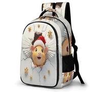 WECECE Students Cute Guinea Pig Back pack 10-16 Years, Girls Backpack, Boys Dutch Pig Rucksack for Secondary School, Lightweight, Stylish and Durable for Outdoor Travel and Hiking