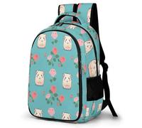 WECECE Students Cute Guinea Pig Bookbag Primary to Secondary Boys Animal Bookbag Ages 8-12 and 14 Year Olds Girls Backpack, Modern Stylish for Back to School Gift and Daily Use