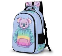 WECECE Students Cute Koala School Backpack 7-12 Years, Boys Animal Theme Back pack, Girls 13.3 Inch Laptop Rucksack, Modern Stylish for Year 4-8 and Outdoor Travel and Spring Trip