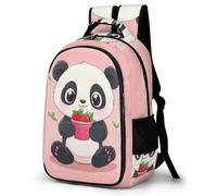 WECECE Students Cute Panda Bookbag Age 7-11 Boys Kawaii Animal Daypack Girls 14 Inch Laptop Backpack, Fashion School Bag for Junior School and Spring Outing and Autumn Trip