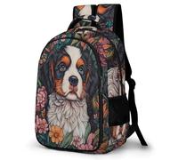 WECECE Students Cute Shih Tzu Dog Daypack Ages 10-15, Girls School Backpack, Boys Animal Puppy Back pack for Primary Years, Fashion School Bag for Travel Outdoor and Day Trips