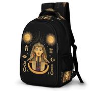 WECECE Students Egyptian Pharaoh Back pack 10-16 Years Girls Backpack Boys Pharaoh Rucksack for Secondary School Lightweight, Stylish and Durable for Outdoor Travel and Hiking