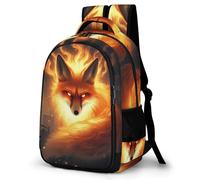 WECECE Students Fox Design Back pack 10-16 Years Girls Backpack Boys Animal Pattern Rucksack for Secondary School Lightweight, Stylish and Durable for Outdoor Travel and Hiking