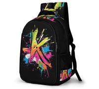 WECECE Students Graffiti School Backpack Year 7-10 Boys Colourful Rucksack Ages 8-12 and 14 Year Olds Girls Rucksack, Modern Stylish for School Trips and Outdoor