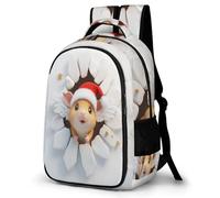 WECECE Students Guinea Pig Backpack Year 5-9 Boys Girls Cute Dutch Pig Bookbag 7-12 Years 14 Inch Laptop Backpack Refrigerator Door Trendy Durable for Travel Outdoor and Day Trips