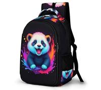 WECECE Students Panda Back pack Year 4-8 Boys Girls Cute Animal Bookbag 7-11 Years with Age 13 13.3 Inch Laptop School Bag, Fashion School Bag for Spring Outing and Autumn Trip