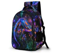 WECECE Students Salamander School Backpack Age 7-12 Boys Axolotl Daypack Girls 16.5 Inch Laptop Rucksack Cool Durable for Year 3-6 and Back to School Gift and Daily Use