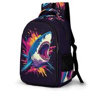 WECECE Students Shark Backpack 10-16 Years Girls Bookbag Boys Marine Life School Backpack for Year 4-8, Stylish Durable for Back to School Gift and Daily Use