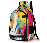 WECECE Students Trend Graffiti Motif School Backpack Year 7-10 Boys Colourful Rucksack Ages 8-12 and 14 Year Olds Girls Rucksack, Modern Stylish for School Trips and Outdoor