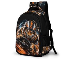 WECECE Tiger Backpack for Boys Girls Age 9-15 Kids Animal Tiger Daypack 16.5 Inch Lightweight and Durable Rucksack for Primary to Secondary Travel Hiking and Day Trips
