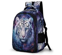 WECECE Tiger Motif School Backpack for Boys Kindergarten School Bag Pack Big Capacity Shoulder Bag Junior Rucksack Animal Tiger