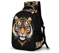 WECECE Tiger Pattern School Backpack, 3D Printed Backpacks, School Bags Animal Back Pack Casual Travel Rucksack Girls Large Capacity Daypack