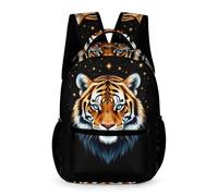 WECECE Tiger Pattern School Bag Kindergarten Primary Kids Primary for Boys Age 11 Animal School Backpack for Girls Year 2 Durable Daypack Books Bottle Umbrella Outdoor Day Trips