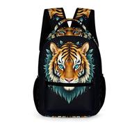 WECECE Tiger Rucksack Kindergarten to Primary Kids Children for Boys Age 9 Animal School Backpack for Girls Years 2-4 Lightweight Durable Bookbag Books Water Bottle School Trips Travel