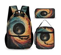 WECECE Vision School Backpack 3 Piece Set for Children 10-12 Years, Vertigo Backpack 3 Piece Set Year 4-6 for Young Learners Learning Essentials Holiday Travel and Sports Clubs
