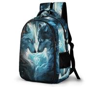 WECECE Wolf Backpack Boys Ages 9-13 Animal Wolve Design School Backpack Girls Secondary School Modern Rucksack for Kids and Teens Outdoor Hiking Day Trips Birthday Gift