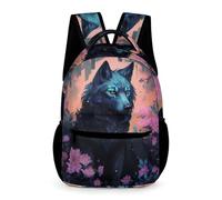 WECECE Wolf School Backpack, School Bags for Girls And Boys with Wolve Animal Backpacks for Teenage Travel, Lightweight Rucksack