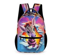 WECECE Zebra Backpacks for Boys 6-10 Years Old, 3D Animal Zebra Bookbag Children School Back Packs Primary, Cute Kids Rucksack for Teens And Girls